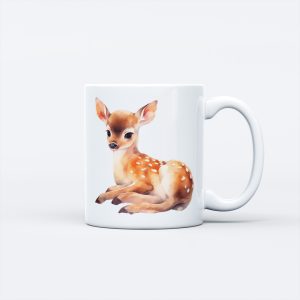 Animal Theme Ceramic Mug - Sika Deer