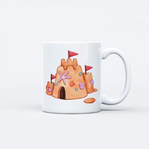 Beach Theme Ceramic Mug - Beach Castle