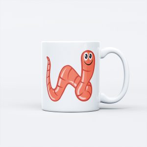 Insect Theme Ceramic Mug - Earthworm