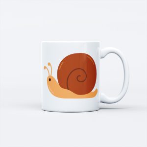 Insect Theme Ceramic Mug - Snail