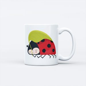 Insect Theme Ceramic Mug - Ladybug